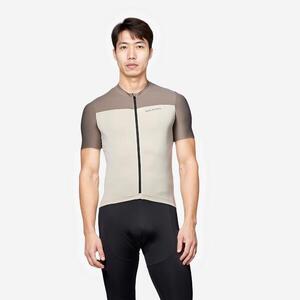 男士短袖公路骑行服-米棕拼色 EDR耐力系列